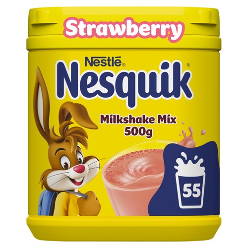 Nesquik Strawberry Milkshake Tub 500g (Pack of 2)