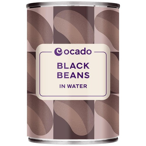 Ocado Black Beans in Water 400g (Pack of 3)