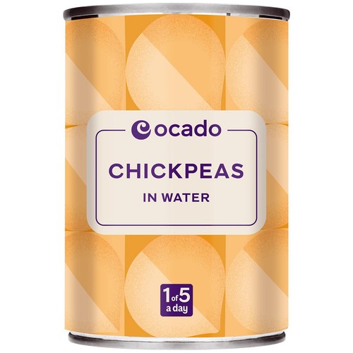 Ocado Chickpeas in Water 400g (Pack of 3)