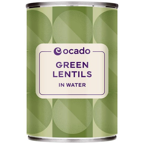 Ocado Green Lentils in Water 400g (Pack of 3)