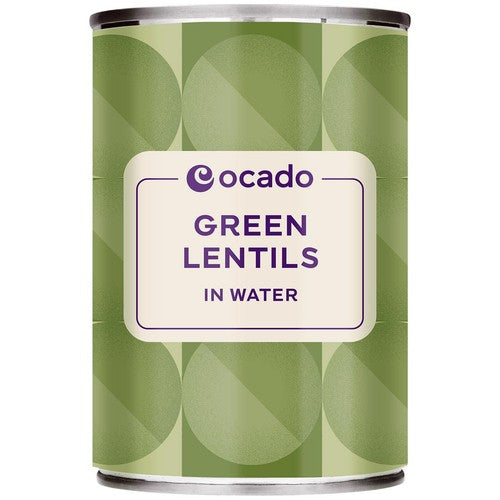 Ocado Green Lentils in Water 400g (Pack of 3)
