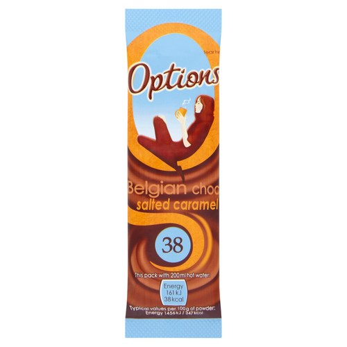 Options Salted Caramel Hot Chocolate Sachet 11g (Pack of 2)