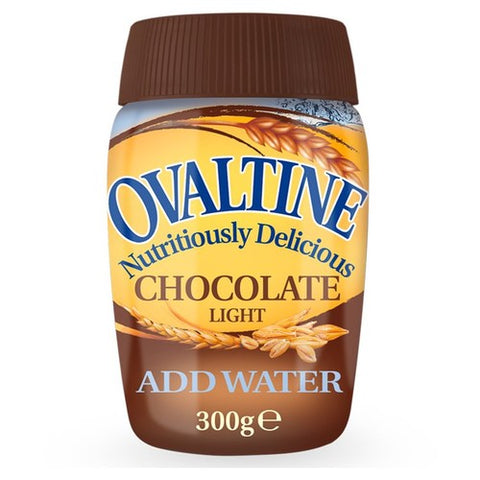 Ovaltine Chocolate Light Jar 300g (Pack of 2)