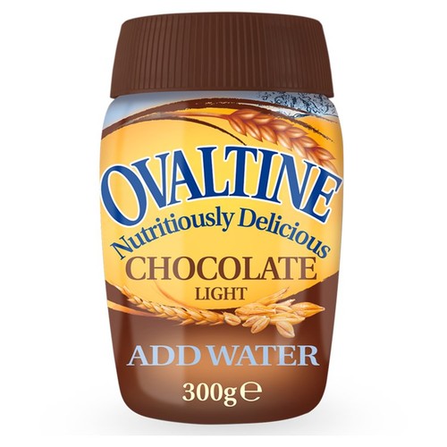 Ovaltine Chocolate Light Jar 300g (Pack of 2)