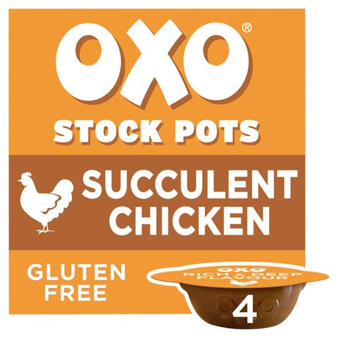 Oxo 4 Chicken Stock Pots 4 x 20g (Pack of 2)