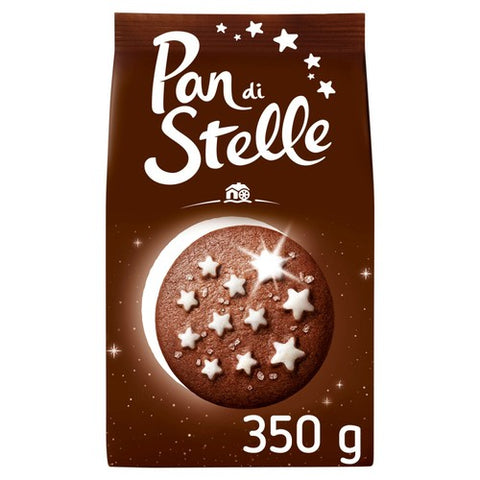 Pan Di Stelle Chocolate Biscuits with Milk, Hazelnuts & Cocoa 350g (Pack of 2)