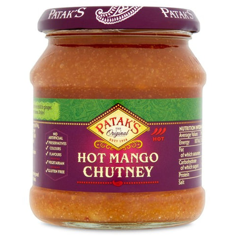 Patak's Hot Mango Chutney 340g (Pack of 2)
