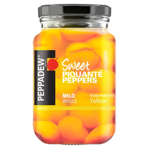 Peppadew Mild Whole Yellow Peppers 400g (Pack of 3)