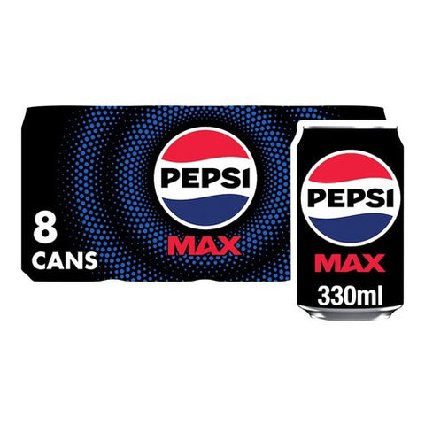 Pepsi Max 8 x 330ml (Pack of 2)