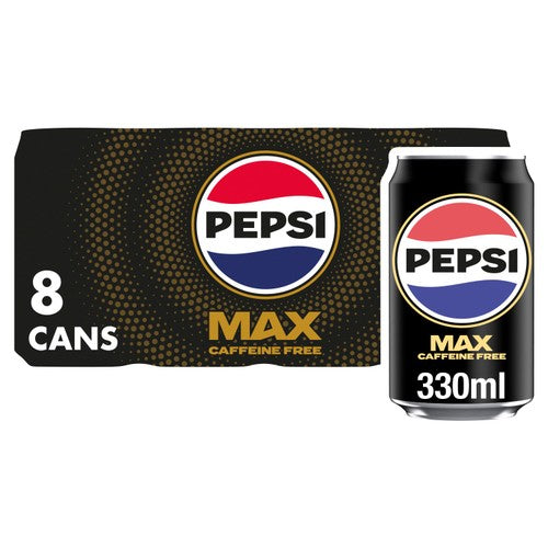 Pepsi Max Caffeine Free 8 x 330ml (Pack of 2)
