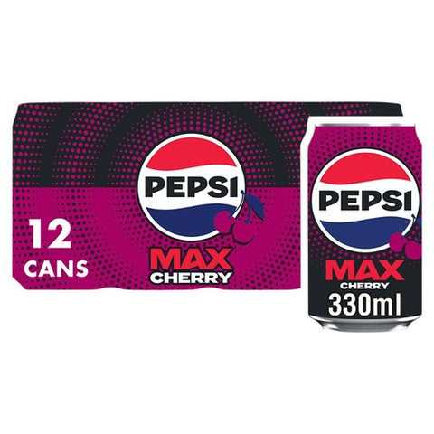 Pepsi Max Cherry 12 x 330ml (Pack of 2)