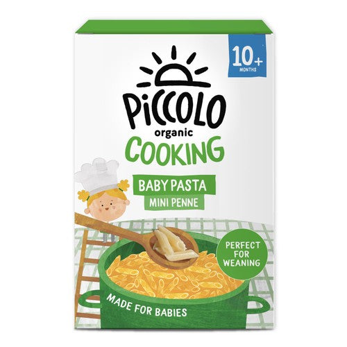 Piccolo Cooking Organic Mini Pasta Penne +10 months Baby Toddler 200g (Pack 3)