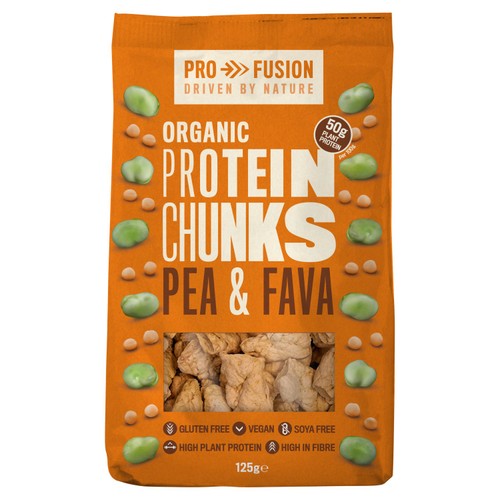 Profusion Organic Pea & Fava Protein Chunks 125g (Pack of 2)