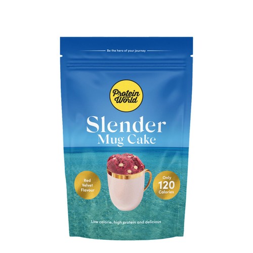 Protein World Slender Red Velvet Mug Cake Mix 500g (Pack of 2)
