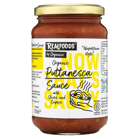 Realfoods Organic Puttanesca Sauce 350g (Pack of 2)
