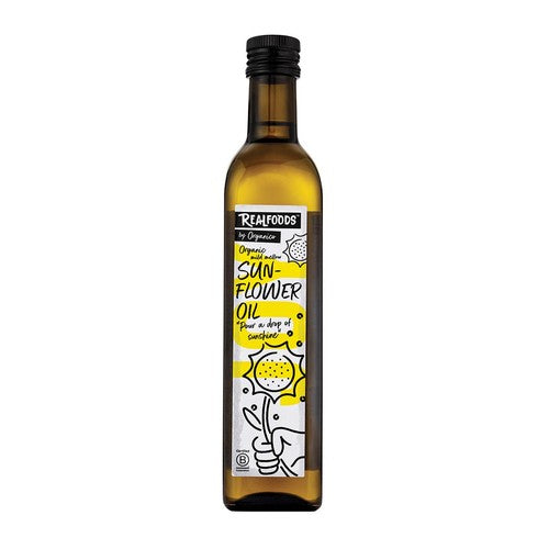 Realfoods Organic Sunflower Oil 500ml (Pack of 2)
