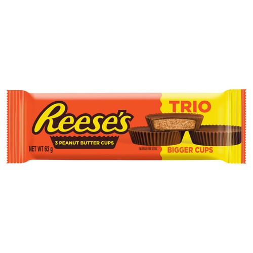 Reese's Peanut Butter Cups 63g (Pack of 3)