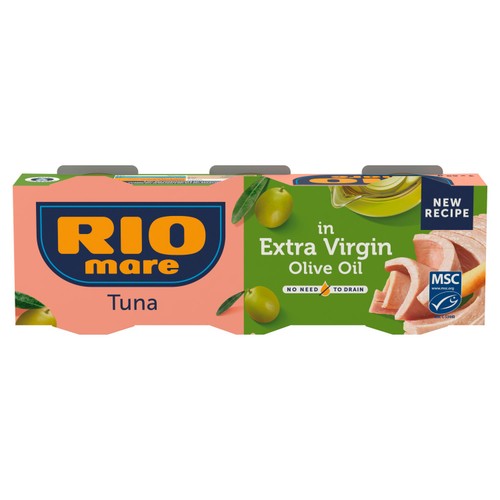 Rio Mare MSC Tuna in Extra Virgin Olive Oil 3 x 65g (Pack of 3)