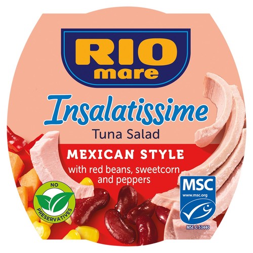 Rio Mare MSC Tuna Salad Mexican Style 160g (Pack of 3)