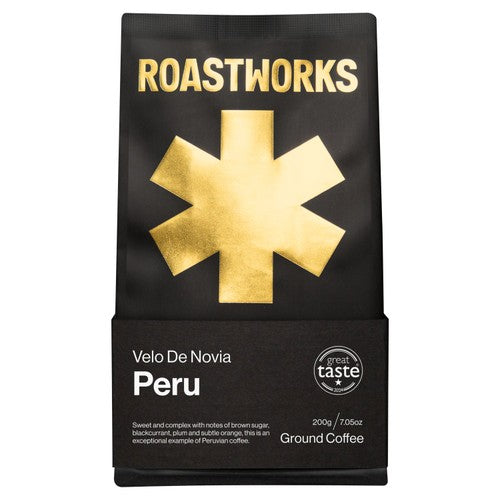 Roastworks Peru Ground Coffee 200g (Pack of 2)