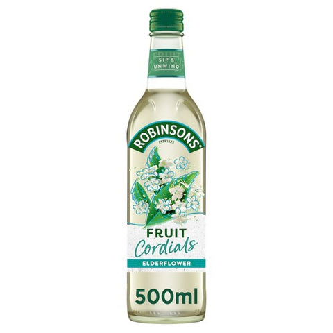 Robinsons Fruit Cordials Elderflower 500ml (Pack of 2)