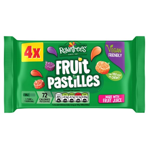 Rowntree's Fruit Pastille Tube Multipack 4 x 42g (Pack of 6)