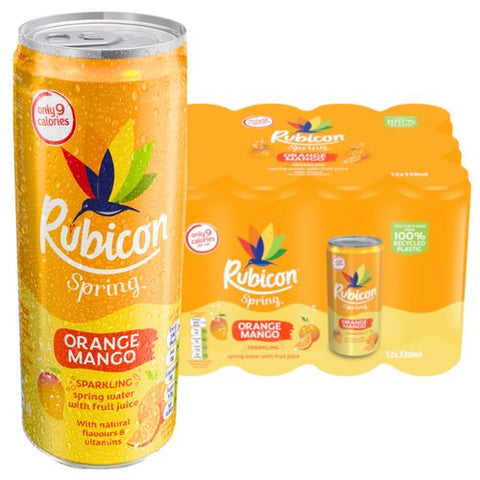 Rubicon Spring Orange Mango 12 x 330ml (Pack of 2)