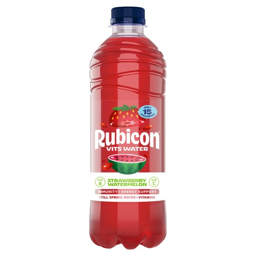 Rubicon Spring Vits Strawberry Watermelon Vitamin Water 500ml (Pack of 6)