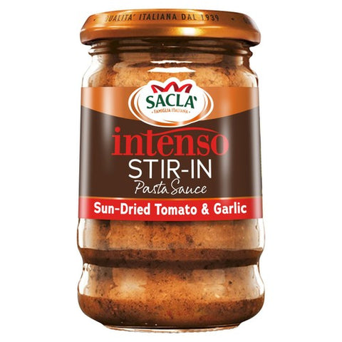 Sacla' Intenso Tomato & Garlic Pasta Sauce 190g (Pack of 2)