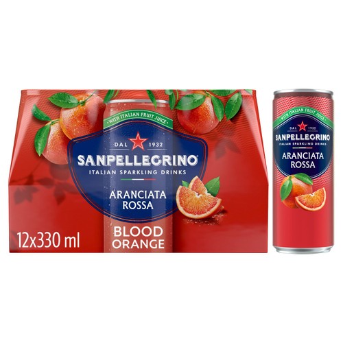 San Pellegrino Blood Orange 12 x 330ml (Pack of 2)