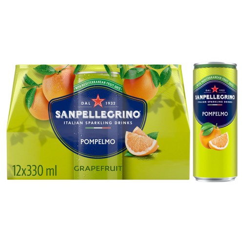San Pellegrino Grapefruit 12 x 330ml (Pack of 2)