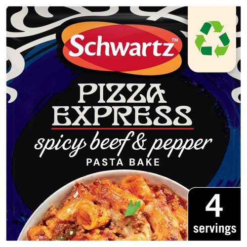 Schwartz x Pizza Express Spicy Beef Pepper Pasta Bake Recipe Mix 30g (Pack 3)