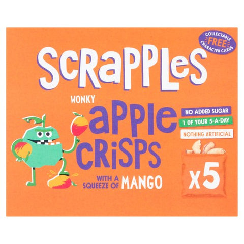 Scrapples Kids Apple & Mango Crisps Multi-Box 5 x 12g (Pack of 2)