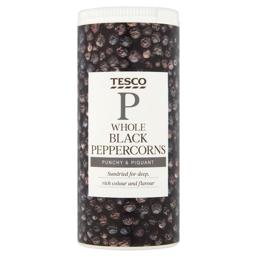 Tesco Whole Black Peppercorns 100G
