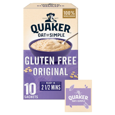 Quaker Oat So Simple Gluten Free Porridge Sachets 10x35g