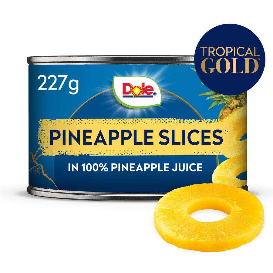 Dole Tropical Pineapple Slices In Juice 227G