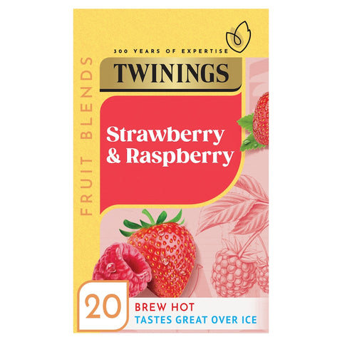 Twinings Strawberry & Raspberry 20 Tea Bags 40G