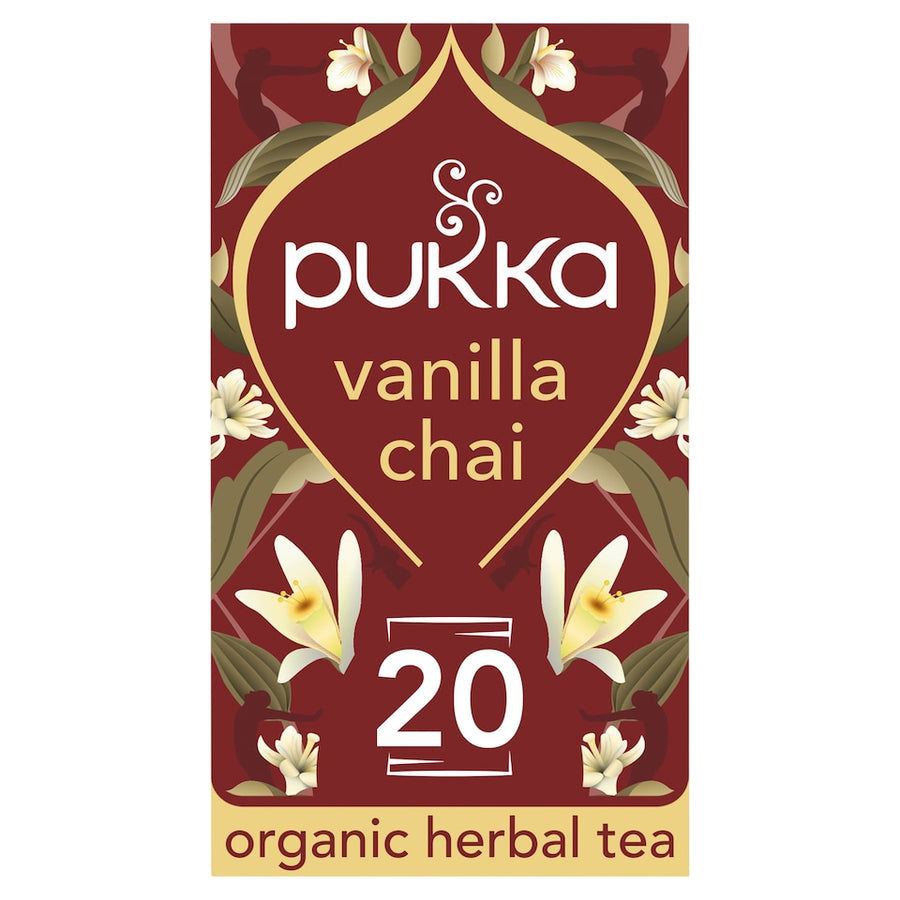 Pukka Organic Vanilla Chai Tea 20 Herbal Tea Bags 40g