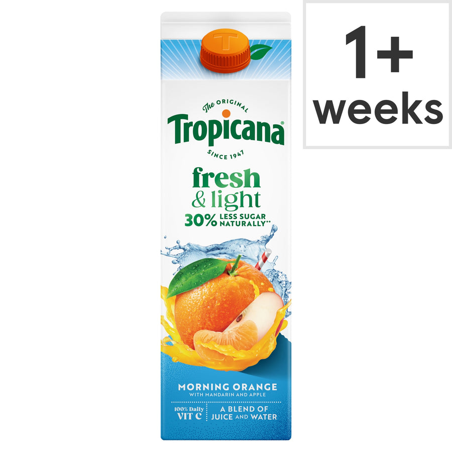 Tropicana Fresh & Light Morning Orange Juice Drink 850ml