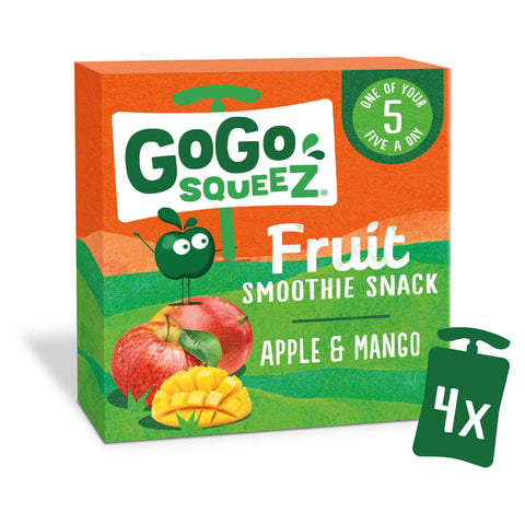 Gogo Squeez Fruit Snack Apple Mango 4X90g
