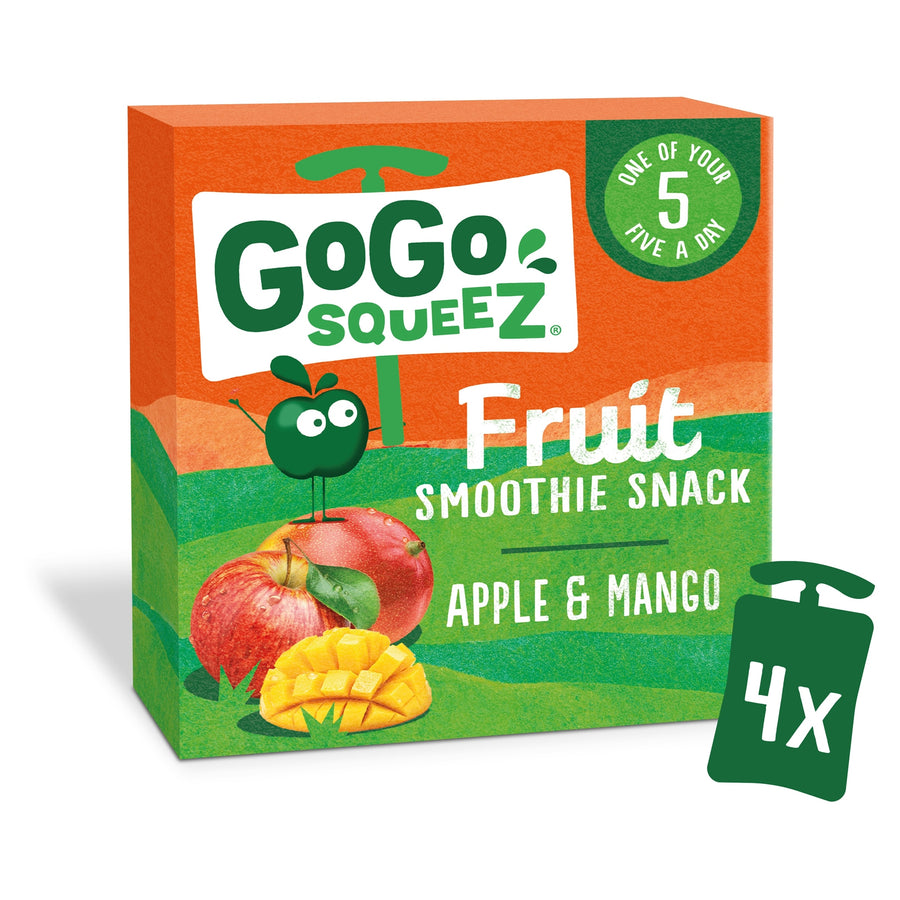 Gogo Squeez Fruit Snack Apple Mango 4X90g