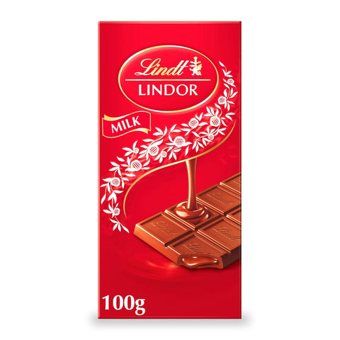 Lindt Lindor Milk Chocolate Bar 100G