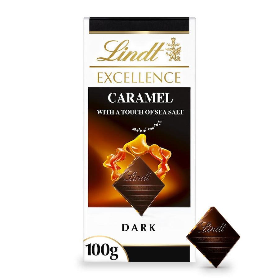 Lindt Excellence Caramel With Touch Of Sea Salt 100G