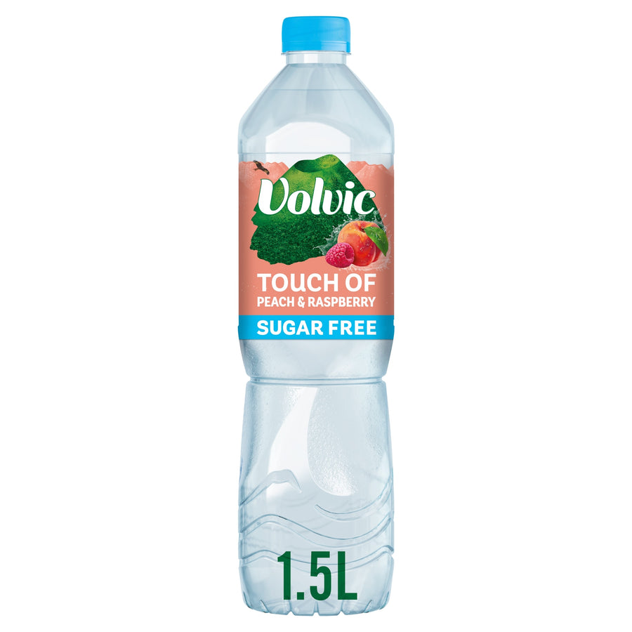 Volvic Touch of Fruit Peach & Raspberry Sugar Free Still Flavoured Water 1.5L