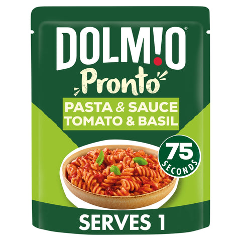 Dolmio Pronto Microwave Instant Pasta Meal Tomato and Basil 200g