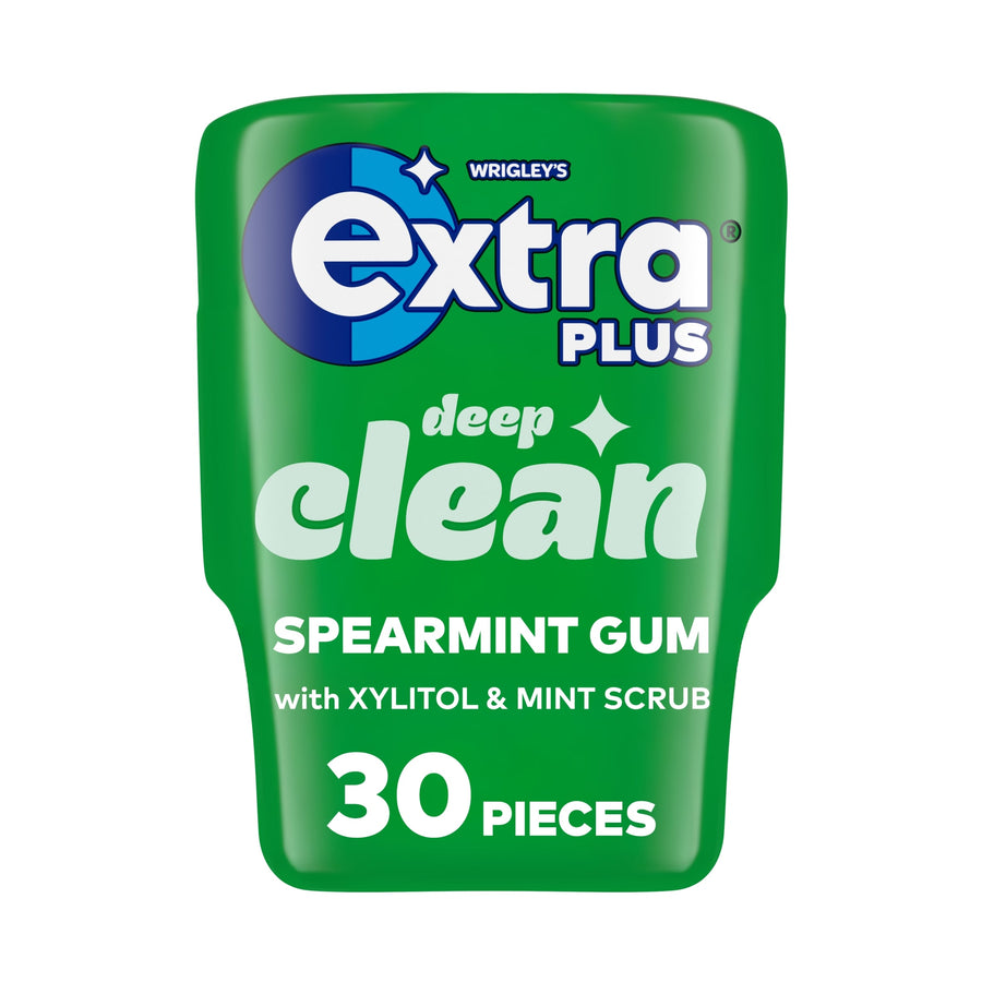 Extra Plus Deep Clean Sugarfree Chewing Gum Bottle 30 Pieces