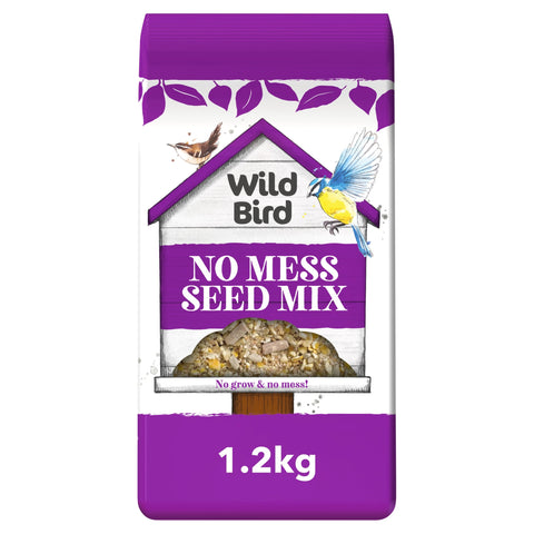 Wild Bird No Mess Seed Mix Bird Food 1.2kg