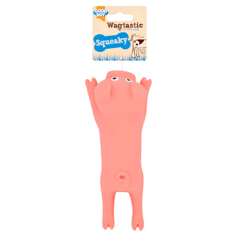 Good Boy Wagtastic Squeaky Pig Dog Toy