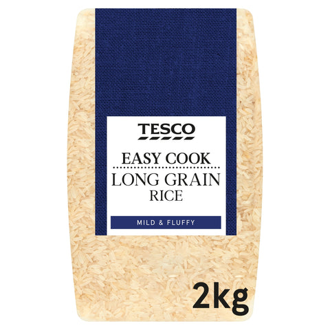 Tesco Easy Cook Long Grain Rice 2Kg