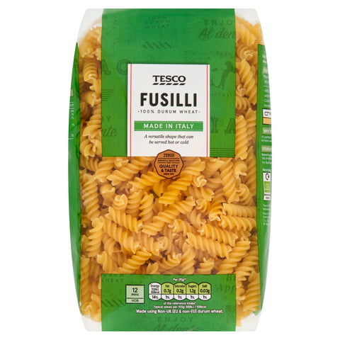 Tesco Fusilli Pasta Twists 1Kg